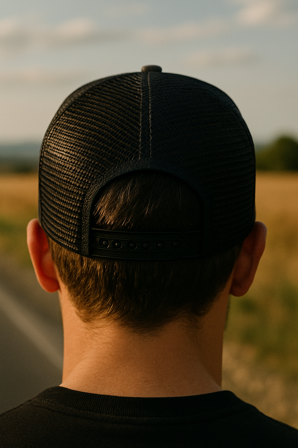 The breathable mesh of trucker hats Mesh back of trucker cap